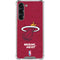 NBA Miami Heat Red Primary Logo Galaxy S24 FE Clear Case
